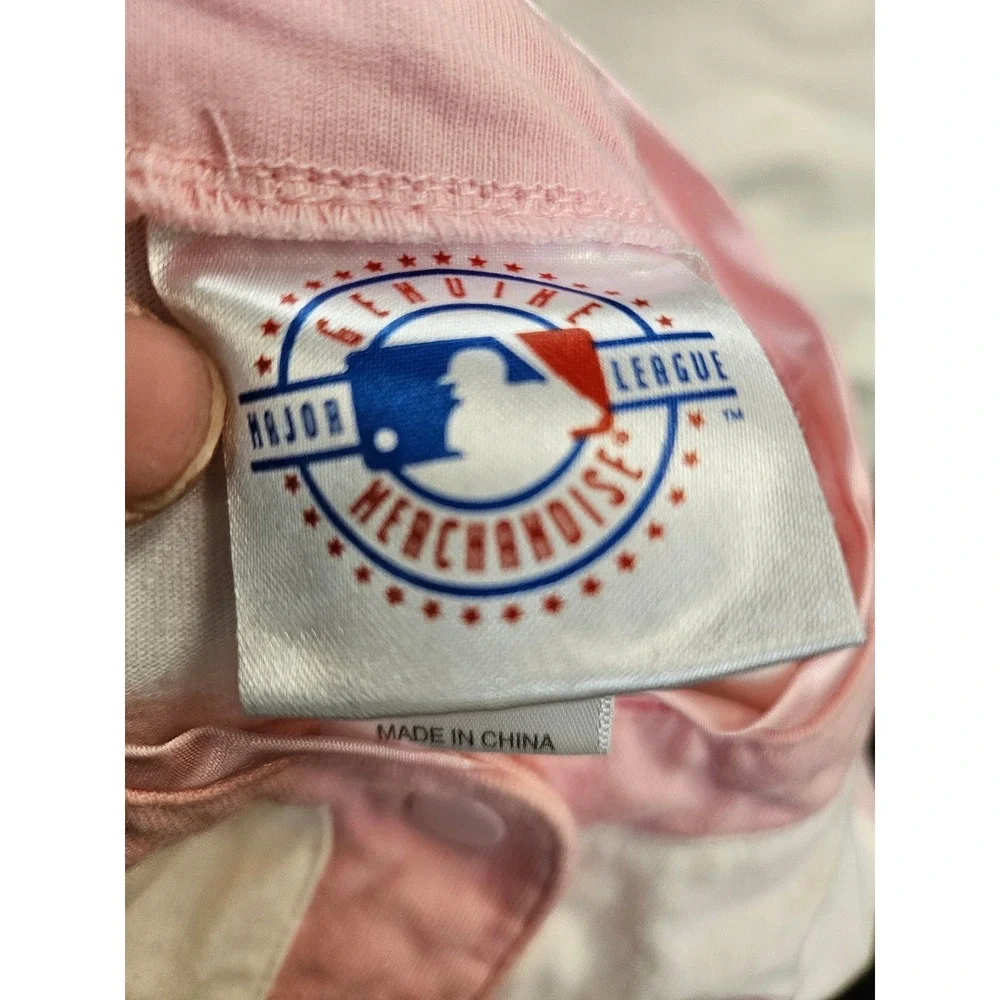 Vintage MLB Chicago White Sox Baby Girl Bodysuit and Shorts Set Pink White 12M